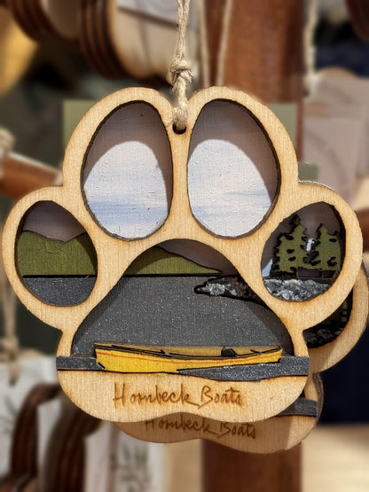 Hornbeck Boats Paw Ornament